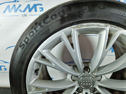 10-17 AUDI A8 4H GENUINE 19" ALLOY WHEEL 9J ET33 & TYRE 255 45 R19 4H0601025G