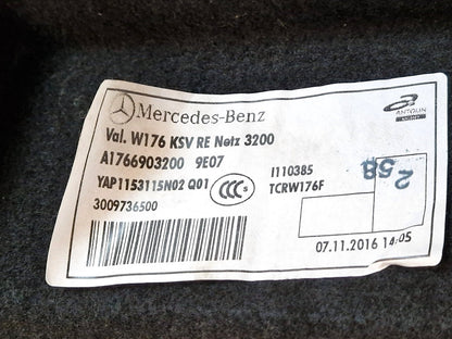 12-18 MERCEDES BENZ A CLASS W176 OEM  REAR RIGHT BOOT TRIM A1766903200