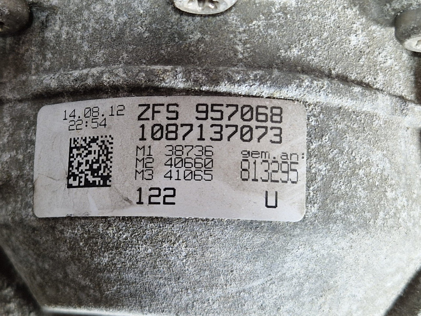 10-18 AUDI A7 4G QUATTRO 8-SPEED NZP AUTOMATIC GEARBOX ZFS 1087435079