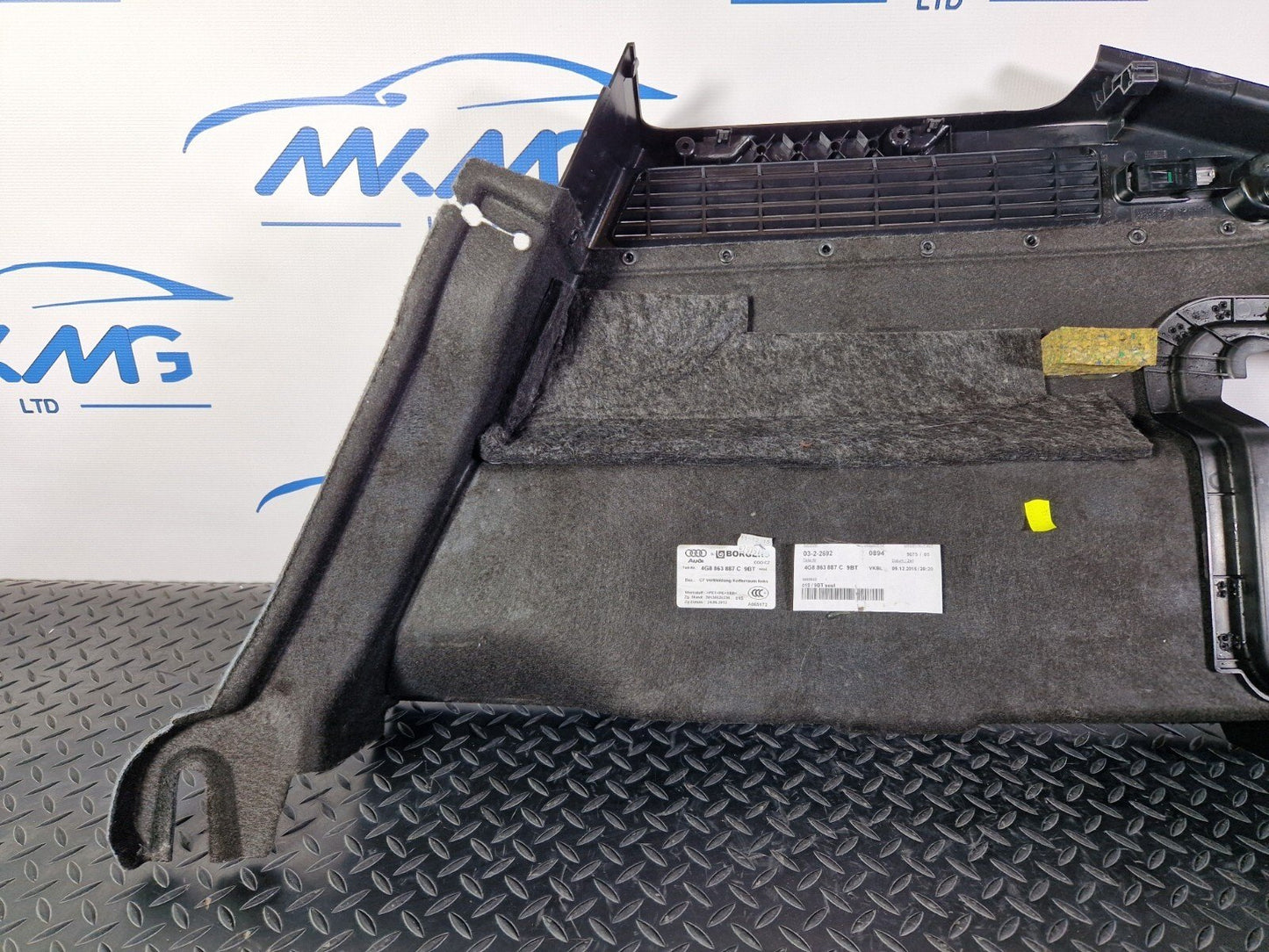 15-18 AUDI A7 4G OEM LEFT SIDE TRUNK TRIM 4G8863887C