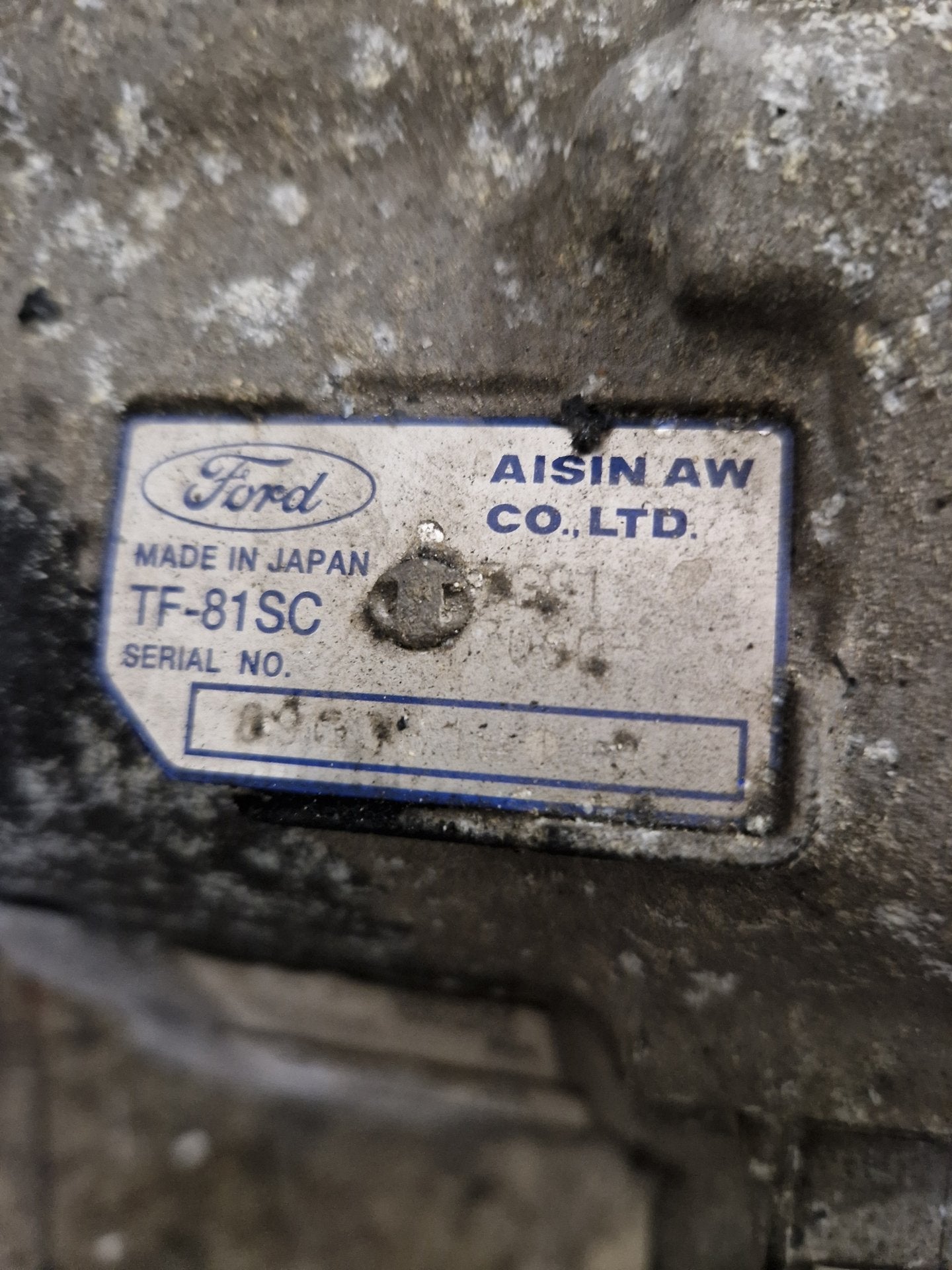 Ford S-Max 2L QXWA 6 Speed Automatic AWF21 Transmission Gearbox 7G91-7000-AD