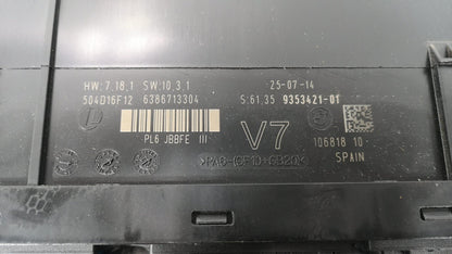 11-16 BMW M5 F10 5-SERIES GENUINE ELECTRONIC JUNCTION BOX 9353421