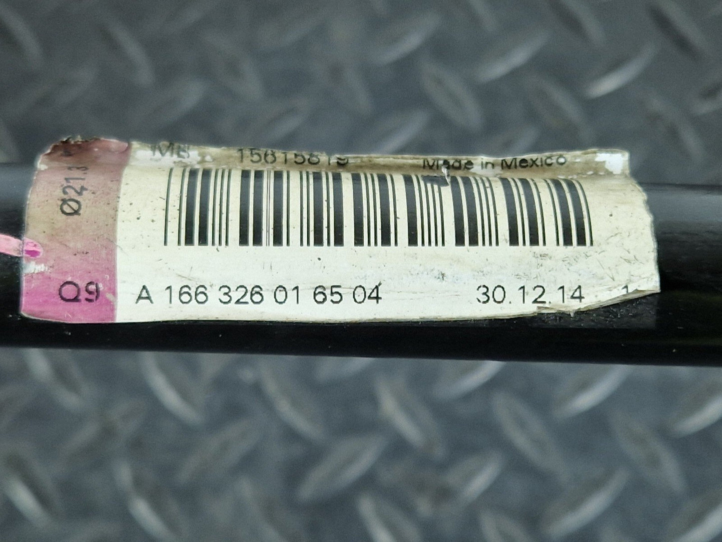 11-19 MERCEDES BENZ ML W166 GENUINE REAR ANTI ROLL SWAY BAR A166326016504