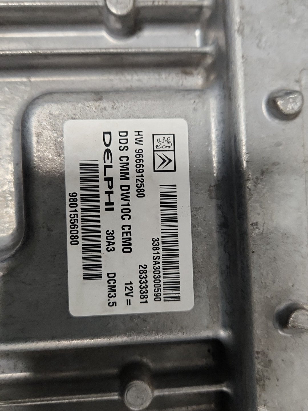 Peugeot RCZ MK1 (Ph1) (T75) Coupe Genuine Engine Control Unit ECU 9666912580