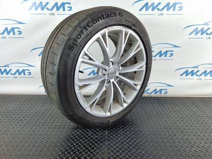 10-17 AUDI A8 4H GENUINE 19" ALLOY WHEEL 9J ET33 & TYRE 255 45 R19 4H0601025G