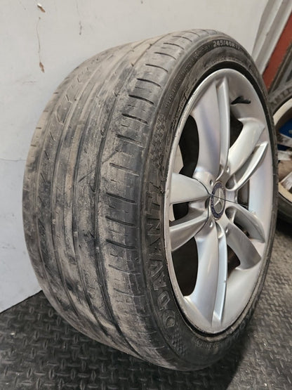 Mercedes CLK-Class C209 17" Alloy Wheel with Tyre 245/40/17 ~3mm A2094014302