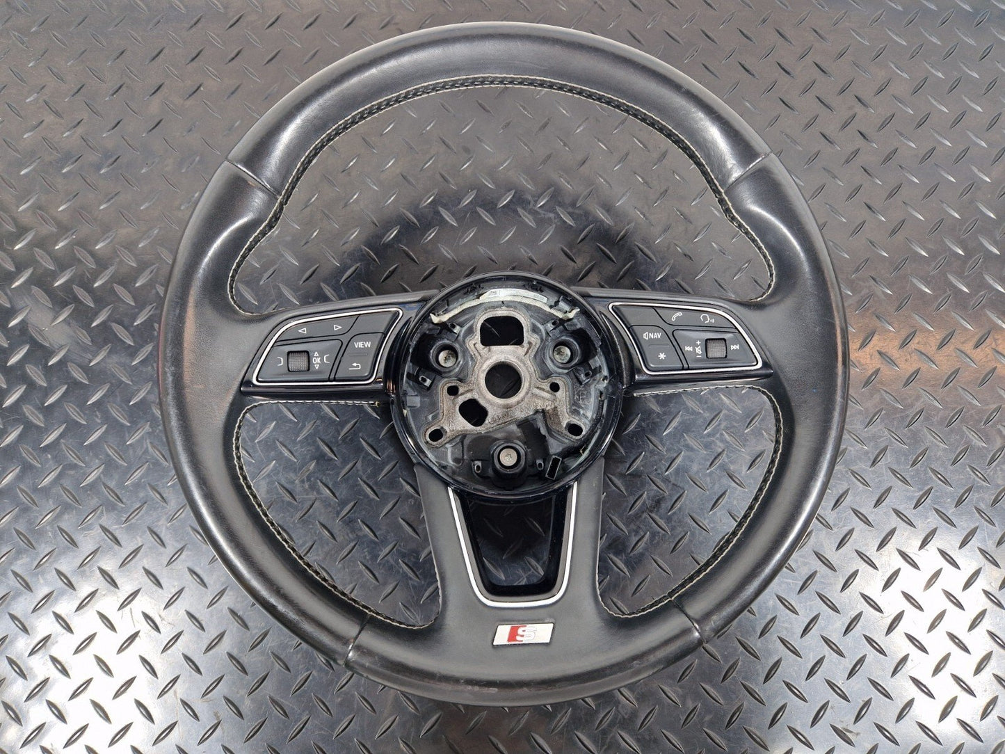 16-23 AUDI S5 COUPE GENUINE MULTIFUNCTION LEATHER STEERING WHEEL WITH PADDLES