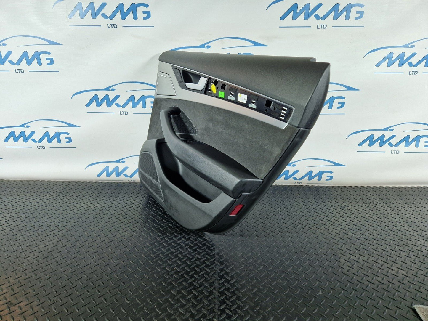 10-17 AUDI A8 4H REAR RIGHT DRIVER SIDE DOOR ALCANTARA CARD PANEL 4H0868068