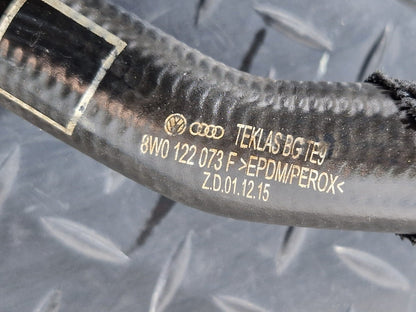 16-24 AUDI A5 F5 CONVERTIBLE GENUINE COOLANT HOSE PIPE 8W0122073F