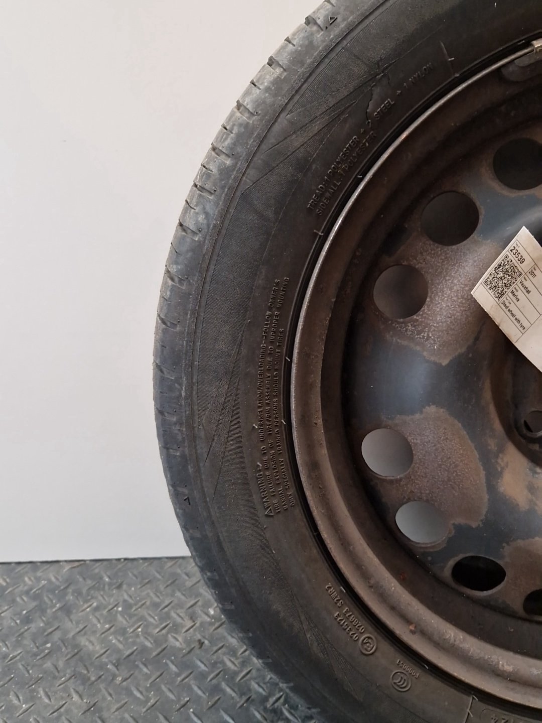 2011 Vauxhall Meriva MK2 (B) (4470) 16" Steel Wheel with Tyre 205/55/16 ~5mm