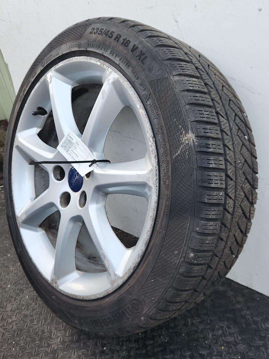 Ford Grand C-Max MK2 (C344) 18" Alloy Wheel with Tyre 235/45/18 ~4mm AM5J1007BC