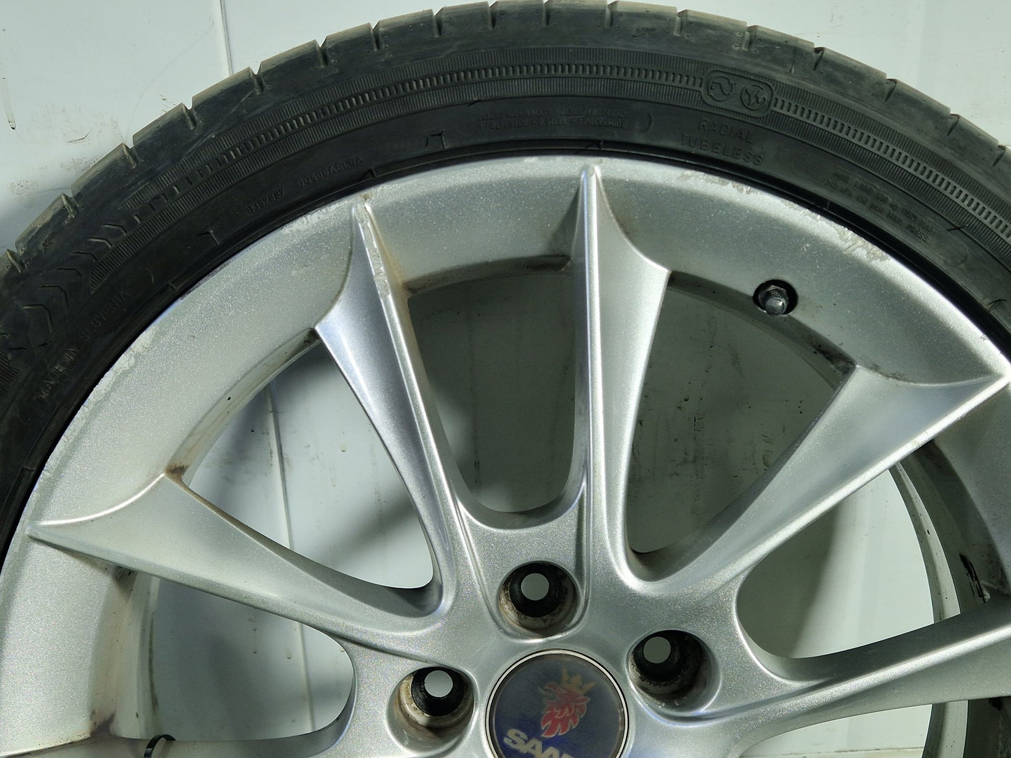 Saab 9-3 MK2 (440) 18" Alloy Wheel with Tyre ~7mm 225/45/18 12763042