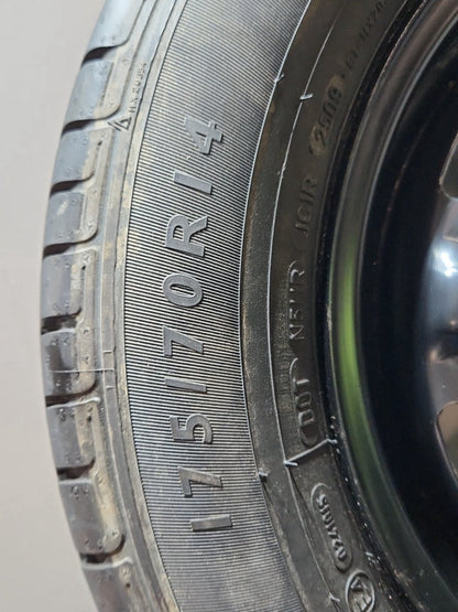 Seat Ibiza MK4 FL - 6J Hatchback 14" Spare Wheel with Tyre 175/70/14 6Q0601027R