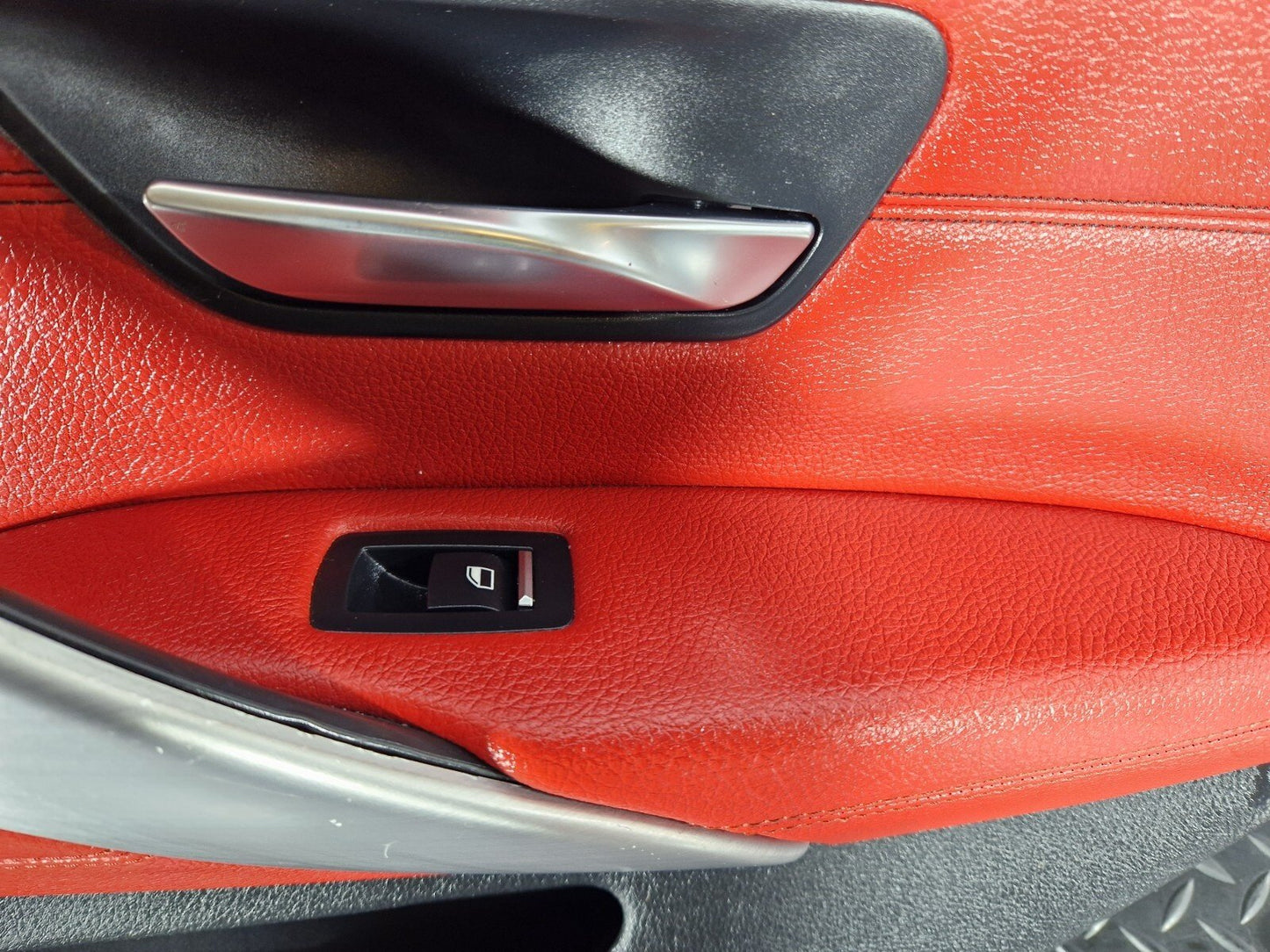 12-18 BMW 4 SERIES F36 LCI M-SPORT REAR RIGHT O/S/R DOOR PANEL RED LEATHER
