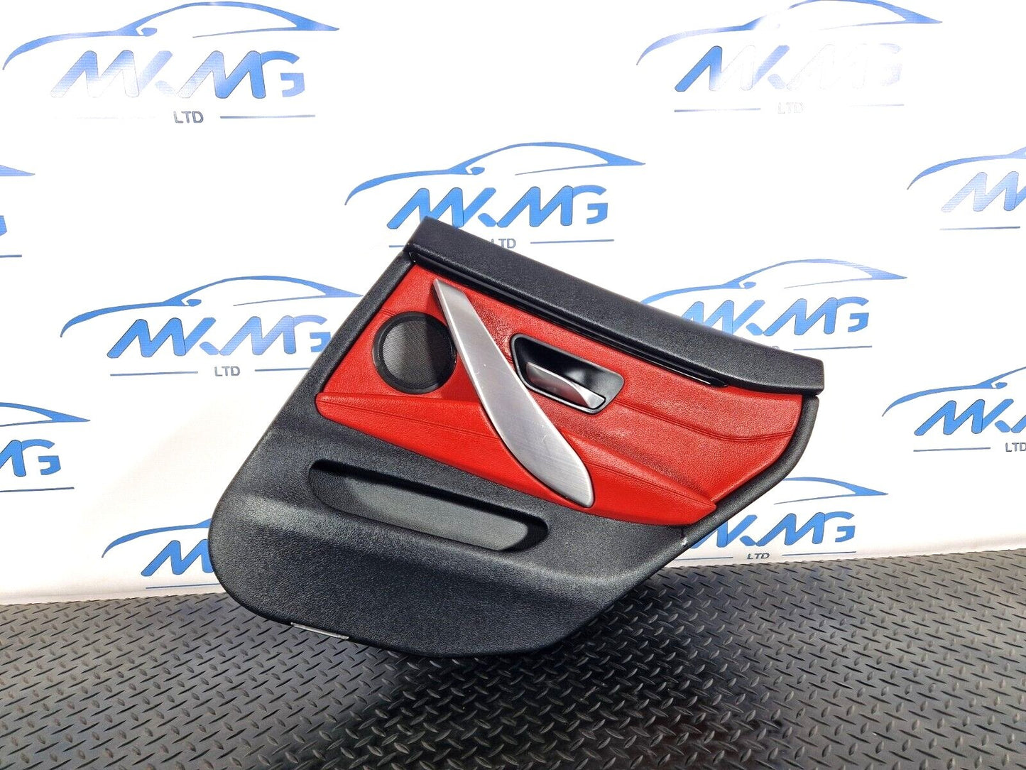 12-18 BMW 4 SERIES F36 LCI M-SPORT REAR RIGHT O/S/R DOOR PANEL RED LEATHER