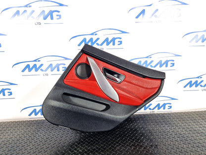 12-18 BMW 4 SERIES F36 LCI M-SPORT REAR RIGHT O/S/R DOOR PANEL RED LEATHER