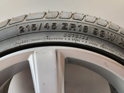 Volvo V50 MK2 FL (MW) 18" Alloy Wheel with Tyre 215/45/18 ~7mm