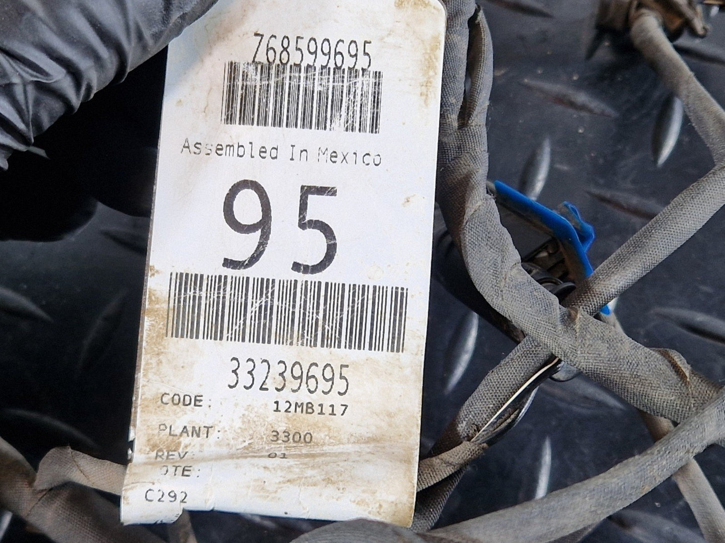 16-19 MERCEDES BENZ GLE W166 GENUINE WIRING LOOM HARNESS A0535451528