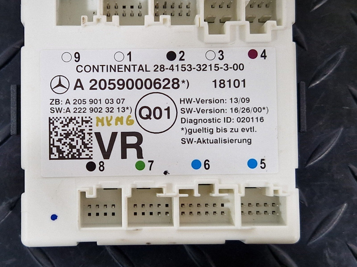 14-21 Mercedes Benz C200 W205 Door Control Module Front Right Side A2059000628