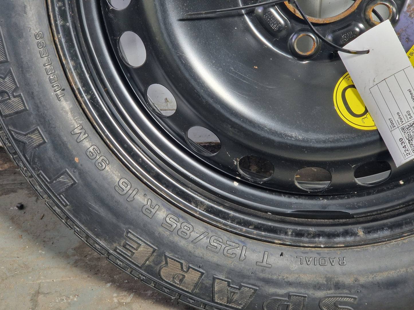 Volvo S40 MK2 (MS) Saloon 16" Spare Wheel with Tyre 125/85/16 21608236191