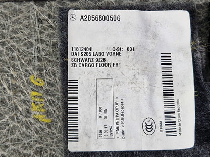 MERCEDES S205 BOOT TRUNK FRONT COVER FLOOR CARPET PANEL TRIM BLACK A2056800506