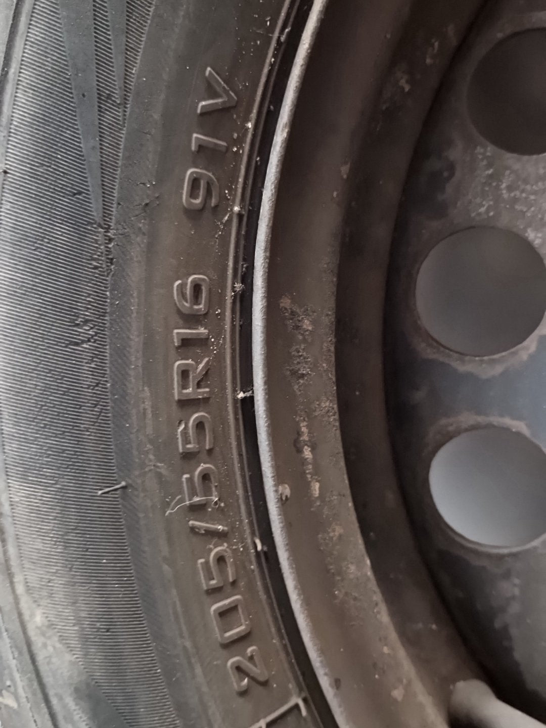 2011 Vauxhall Meriva MK2 (B) (4470) 16" Steel Wheel with Tyre 205/55/16 ~5mm