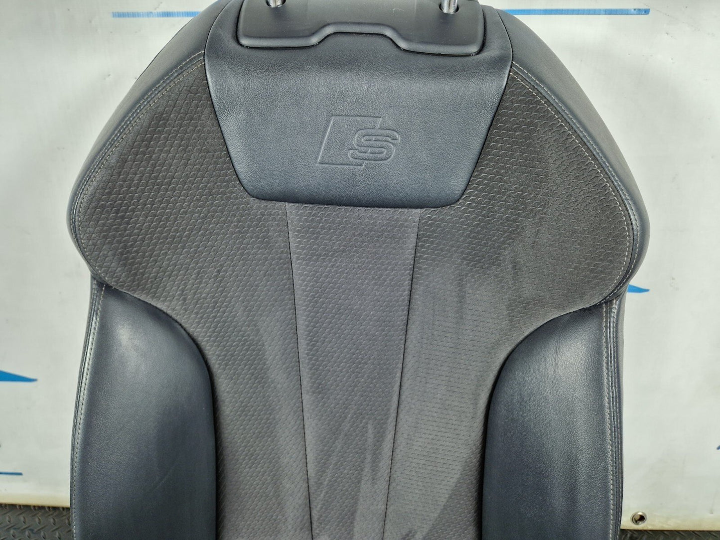 16-19 AUDI A4 B9 S-LINE FRONT PASSENGER HEATED HALF LEATHER SEAT