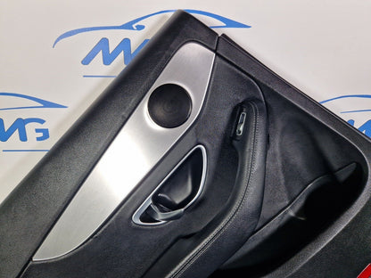 14-21 MERCEDES BENZ C200d W205 REAR PASSENGER SIDE DOOR CARD BLACK LEATHER