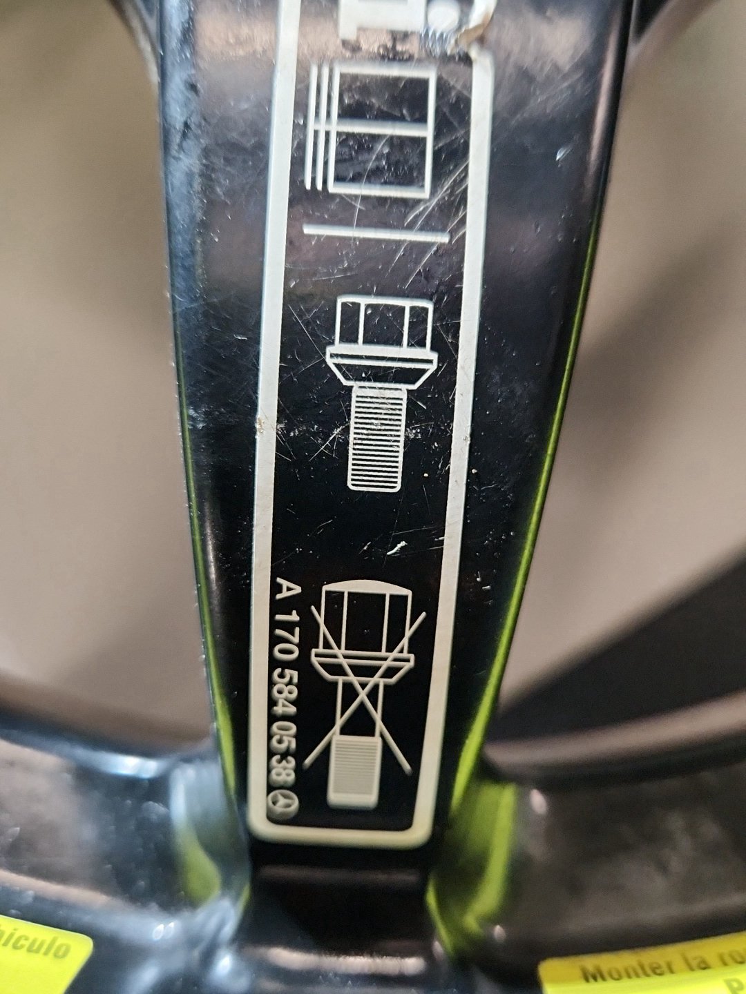 Mercedes C180 C-Class W203 (FL) Coupe Spare Wheel 165-15 89P A1705840538