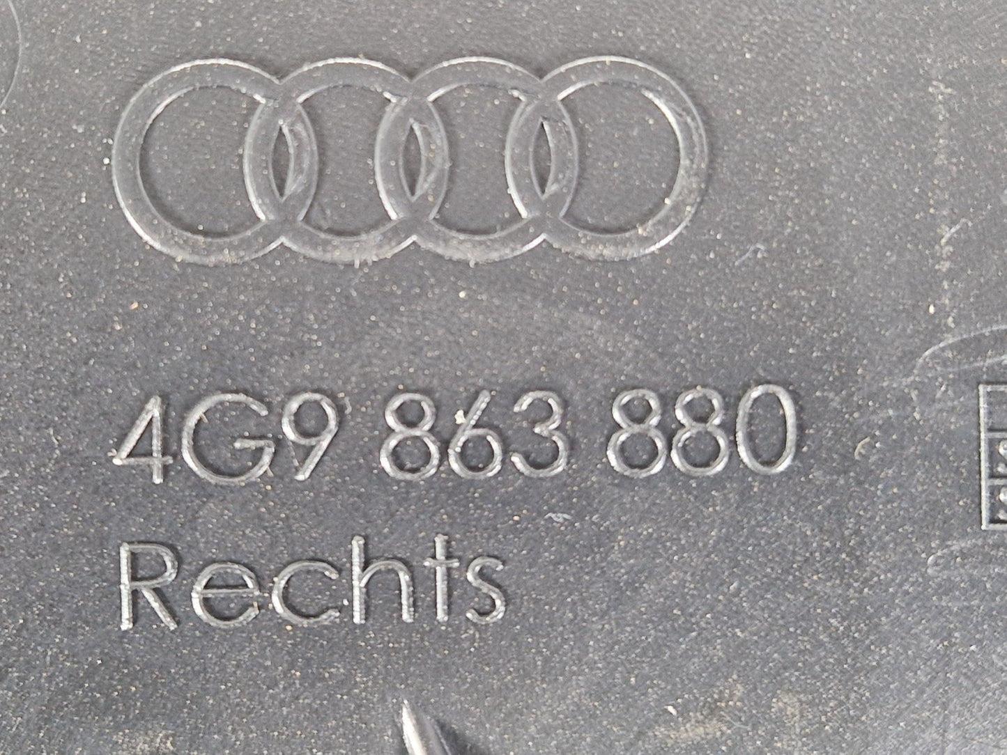 12-18 AUDI A6 C7 OEM REAR RIGHT O/S SIDE TRUNK TRIM COVER 4G9863880