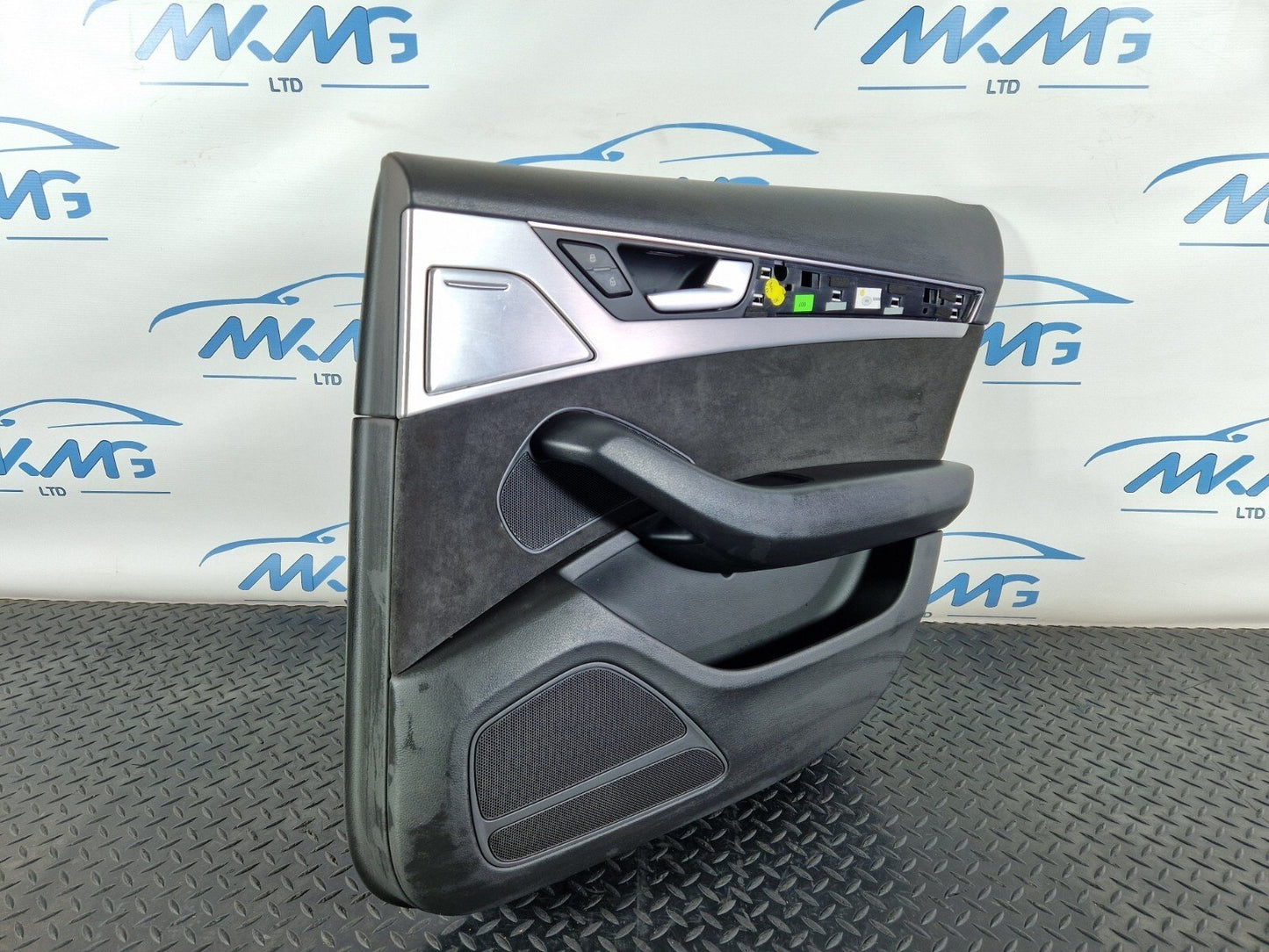 10-17 AUDI A8 4H REAR RIGHT DRIVER SIDE DOOR ALCANTARA CARD PANEL 4H0868068