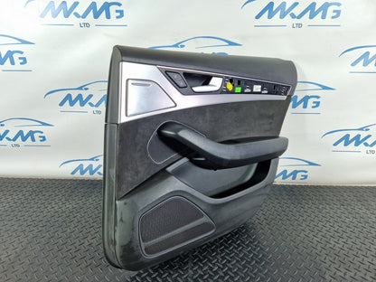 10-17 AUDI A8 4H REAR RIGHT DRIVER SIDE DOOR ALCANTARA CARD PANEL 4H0868068