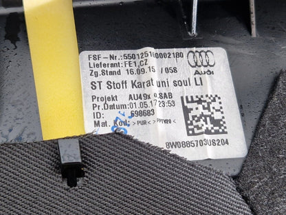 16-19 AUDI A4 B9 OEM REAR LEFT PASSENGER SIDE BOLSTER 8W0885703