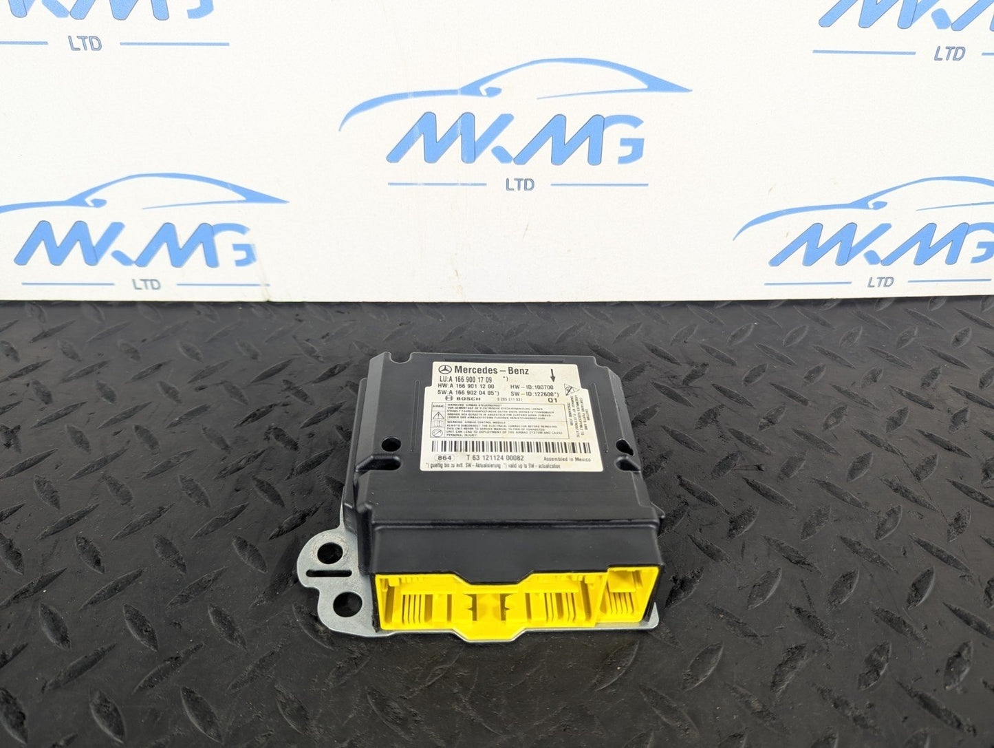 11-19 MERCEDES BENZ ML W166 GENUINE A!R BAG SRS CONTROL MODULE UNIT A1669001709