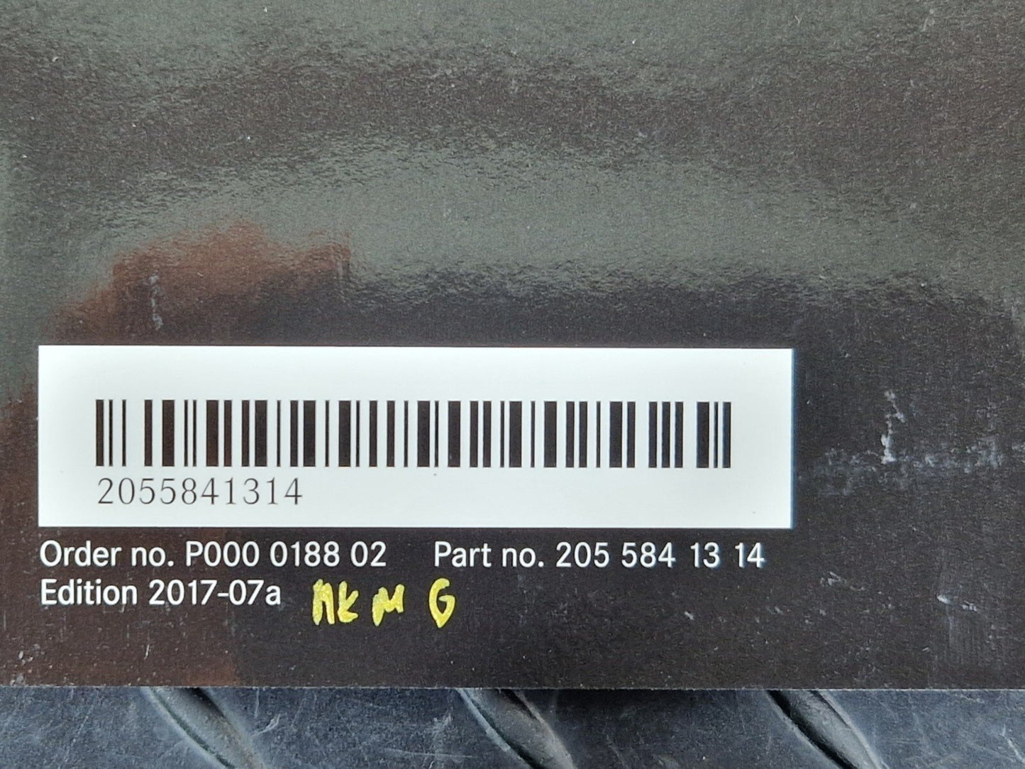 14-21 MERCEDES BENZ C200 W205 COMPLETE OWNERS MANUAL IN ENGLISH A2055843011