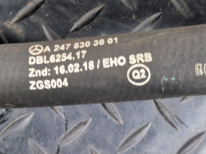 18-ON MERCEDES A CLASS W177 1.5CDI OM608 ENGINE WATER COOLANT PIPE A2478303601