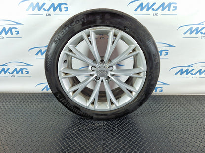 10-17 AUDI A8 4H GENUINE 19" ALLOY WHEEL 9J ET33 & TYRE 255 45 R19 4H0601025G