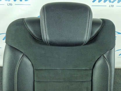 11-19 MERCEDES BENZ ML W166 REAR RIGHT DRIVER SIDE SEAT BACKREST HALF LEATHER