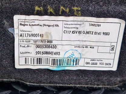 13-19 MERCEDES BENZ CLA C117 AMG GENUINE BOOT SIDE TRIM CARD RIGHT A1176900141