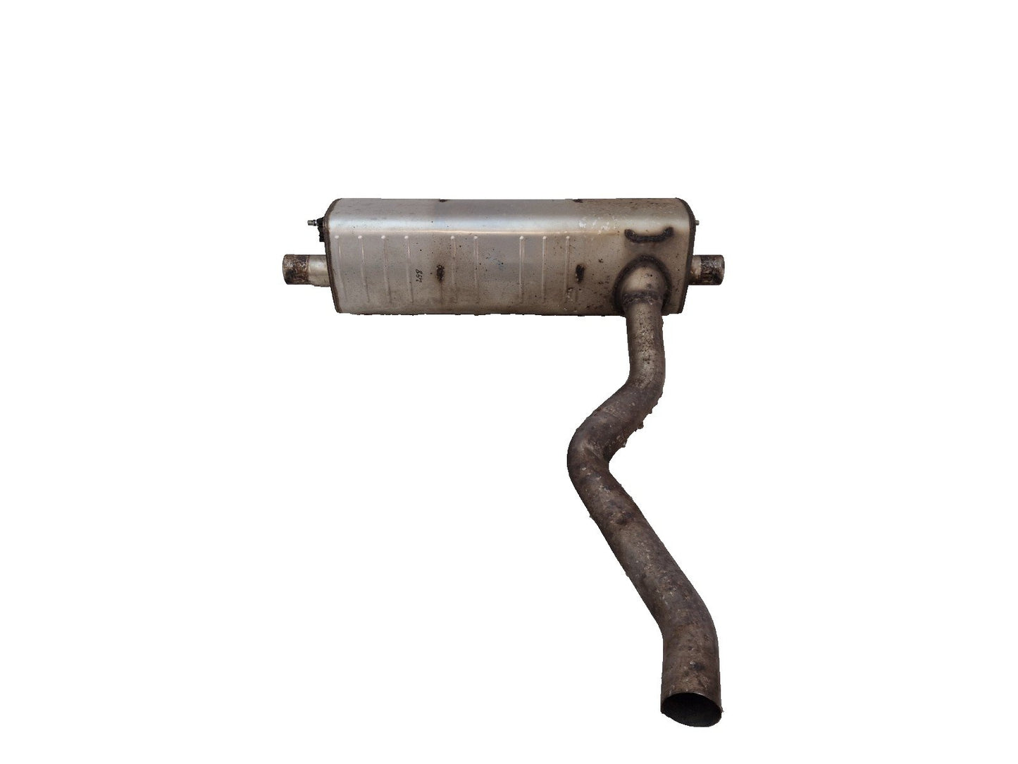 16-20 AUDI Q7 4M GENUINE OEM REAR EXHAUST MUFFLER SILENCER 4M0253611M 4M0120F