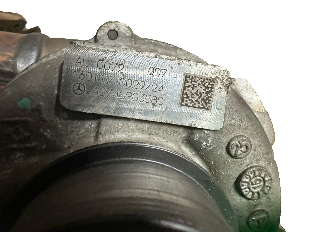 14-18 MERCEDES BENZ  C CLASS W205 C350e HYBRID TURBO CHARGER A2740903580