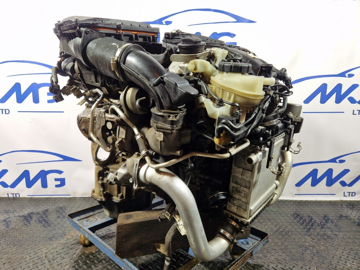 16-19 MERCEDES GLE 500e W166 3.0 OM276.821 PETROL TWIN TURBO COMPLETE ENGINE