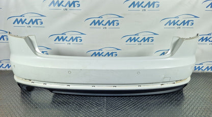 16-19 AUDI A4 B9 SALOON GENUINE REAR BUMPER & DIFFUSER IN WHITE LS9R 8W5807511J