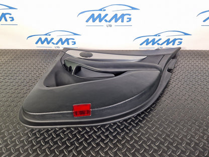 14-21 MERCEDES BENZ C200d W205 REAR DRIVER SIDE DOOR CARD BLACK LEATHER
