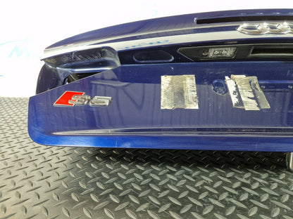 12-17 AUDI S5 CONVERTIBLE REAR TAILGATE BOOT LID IN BLUE LX5P 8F0827023D
