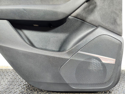 16-20 AUDI Q7 4M REAR LEFT INTERIOR DOOR CARD PANEL ALCANTARA TRIM 4M0867305