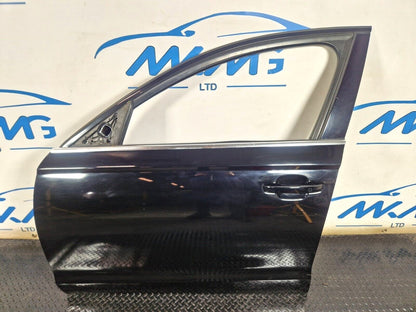 12-18 AUDI A6 C7 GENUINE FRONT LEFT N/S/F COMPLETE DOOR IN BRILLIANT BLACK LY9B