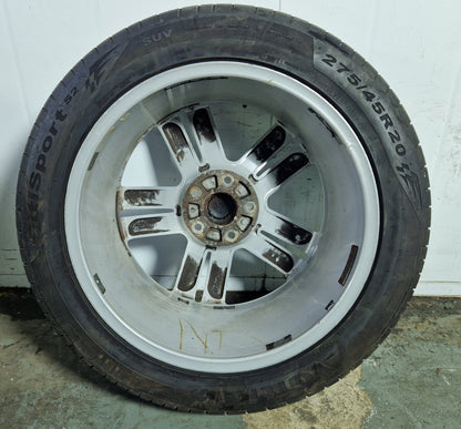 Volkswagen Touareg 20" Alloy Wheel with Tyre 275/45/20 ~6mm 7P6601025E