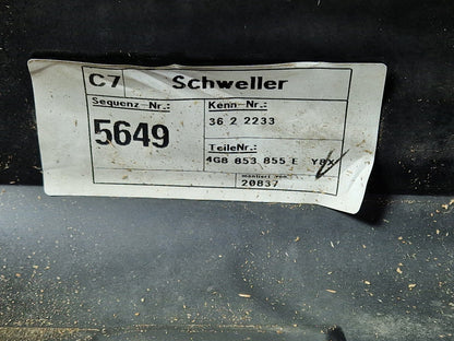 10-18 AUDI A7 4G S-LINE OEM SIDESKIRT LEFT SIDE DIESEL 4G8853855E