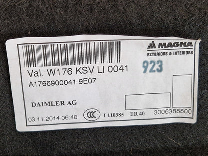 12-18 MERCEDES A-CLASS W176 GENUINE REAR LEFT N/S BOOT PANEL TRIM A1766900041